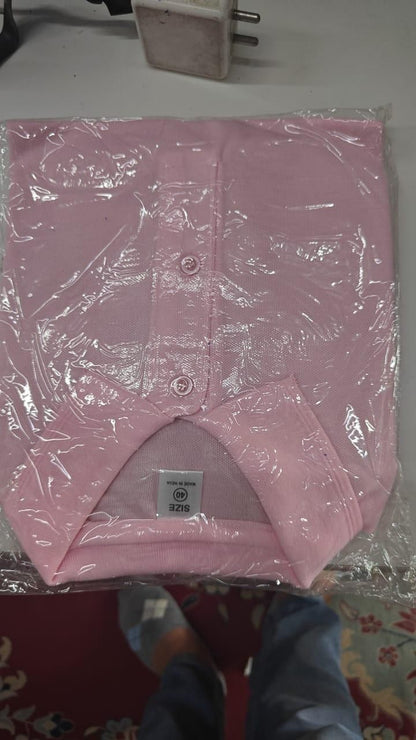 Poly Matte Solid Half Sleeves Mens Polo T-Shirt Pack Of 5