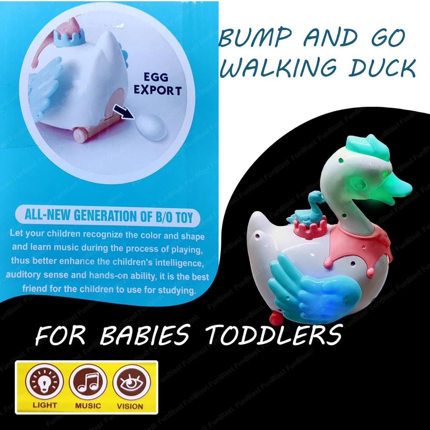 Swan Lay Egg Toy for Kids - 360 Degree Rotation